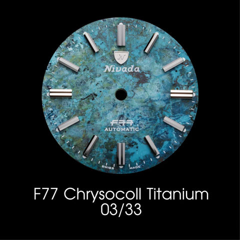 Nivada Grenchen F77 Titanium Chrysocoll Special Edition