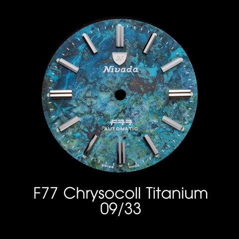 Nivada Grenchen F77 Titanium Chrysocoll - Dial Selection