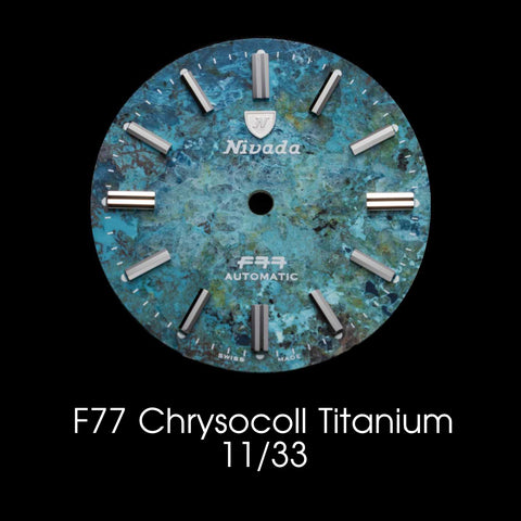 Nivada Grenchen F77 Titanium Chrysocoll - Dial Selection