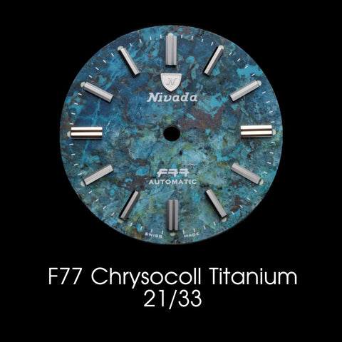 Nivada Grenchen F77 Titanium Chrysocoll - Dial Selection
