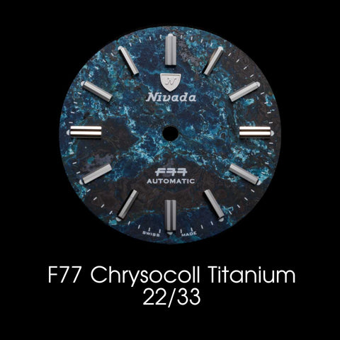 Nivada Grenchen F77 Titanium Chrysocoll - Dial Selection