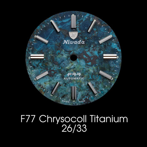 Nivada Grenchen F77 Titanium Chrysocoll - Dial Selection