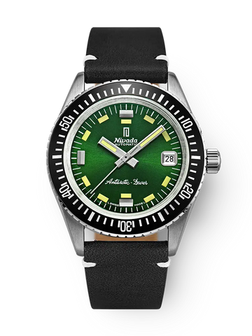 Nivada Grenchen Antarctic Diver Green - Date - 32053A