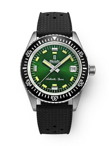 Nivada Grenchen Antarctic Diver Green - Date - 32053A