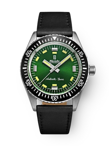 Nivada Grenchen Antarctic Diver Green - No Date - 32059A