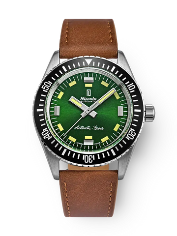 Nivada Grenchen Antarctic Diver Green - No Date - 32059A