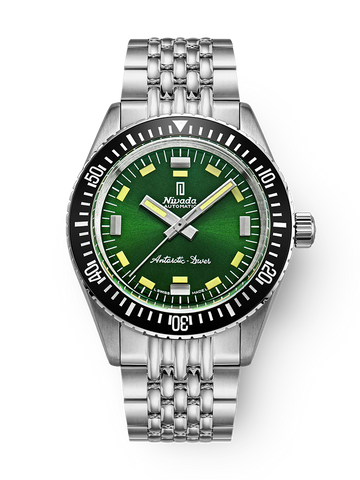 Nivada Grenchen Antarctic Diver Green -No Date OUTLET