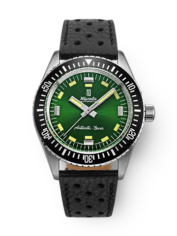 Nivada Grenchen Antarctic Diver Green -No Date OUTLET