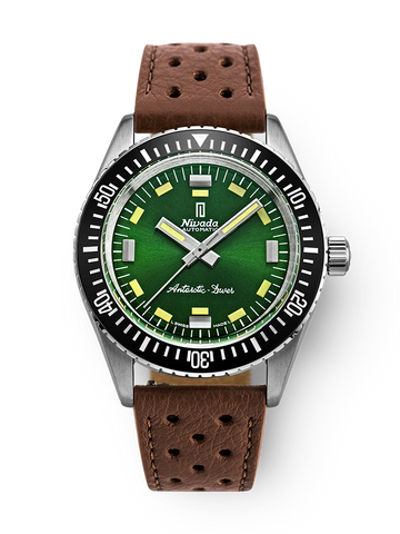 Nivada Grenchen Antarctic Diver Green -No Date OUTLET