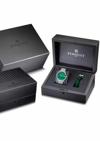 Perrelet Weekend 3-Hands Malachite A1300/K