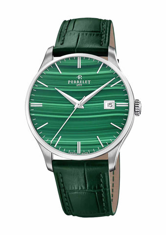 Perrelet Weekend 3-Hands Malachite A1300/K