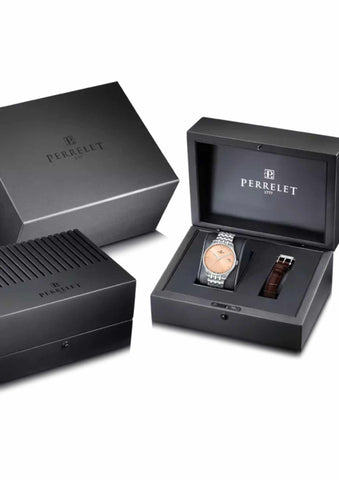 Perrelet Weekend 3-Hands Salmon A1300/F