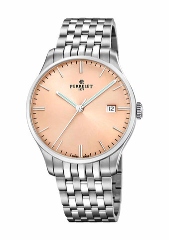 Perrelet Weekend 3-Hands Salmon A1300/F