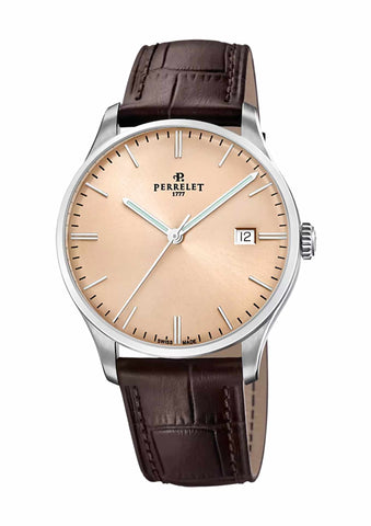 Perrelet Weekend 3-Hands Salmon A1300/F