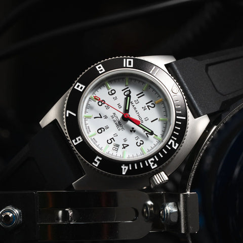 MARATHON 41mm Arctic Steel Navigator w/ Date Automatic (Arctic SSNAV-D Auto) - WW194030SS