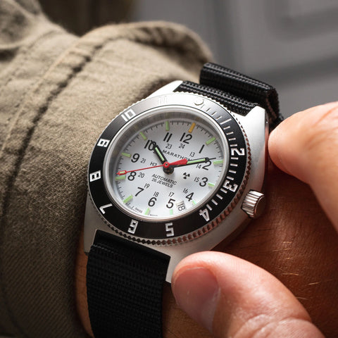 MARATHON 41mm Arctic Steel Navigator w/ Date Automatic (Arctic SSNAV-D Auto) - WW194030SS