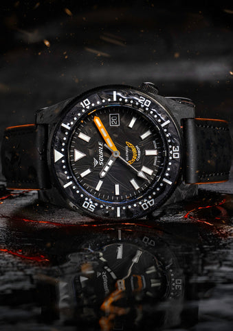 Squale T-183 Forged Carbon Orange T183AFCOR