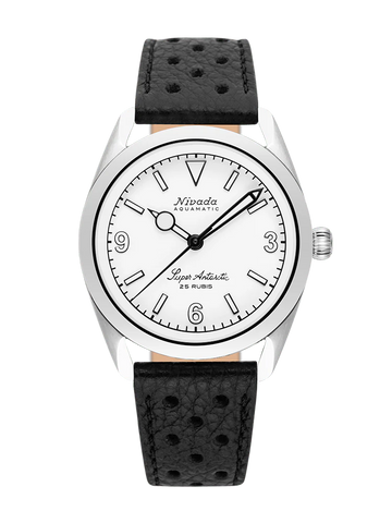 Nivada Grenchen Super Antarctic White 3.6.9 White Luminova 32067A