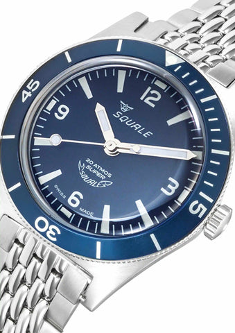 Super Squale Numerals Blue SUPERMBLBL