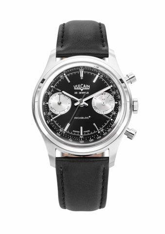 Vulcain Chronograph Black-Silver