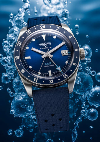 Vulcain Skindiver Nautique GMT Blue Limited Edition 680174B37