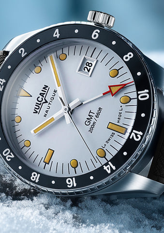 Vulcain Skindiver Nautique GMT White 680174A57