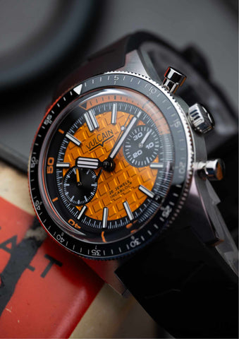 Vulcain X Chronofactum Skindiver Chronograph 1973 Orange