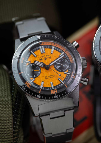 Vulcain X Chronofactum Skindiver Chronograph 1973 Orange