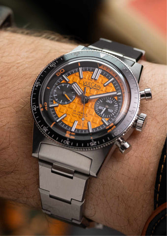 Vulcain X Chronofactum Skindiver Chronograph 1973 Orange