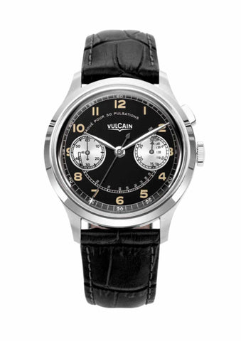 Vulcain Monopusher Black