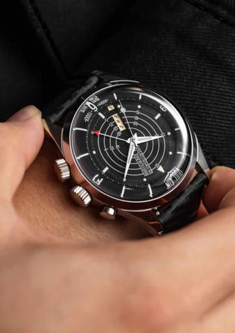 Vulcain Nautical - Black White Luminova - Sapphire Crystal