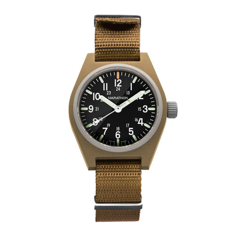 MARATHON 34mm Desert Tan General Purpose Quartz GPQ - MaraGlo - WW194009DT