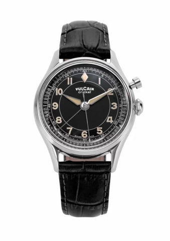 Vulcain Cricket Classique 39 Black-Khaki