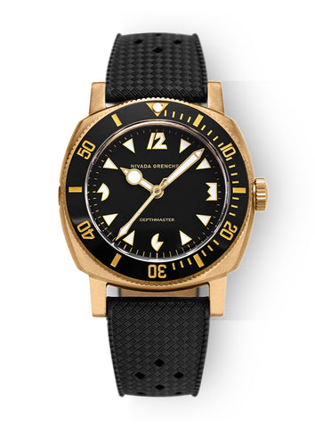 Nivada Grenchen Depthmaster Pacman Bronze 14123A