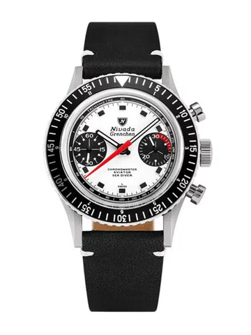 Nivada Grenchen Chronomaster Paul Newman Inter Bezel 86054M - Stahlboden