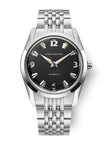 Nivada Grenchen Antarctic 35mm Black - Beige Lume 35017M