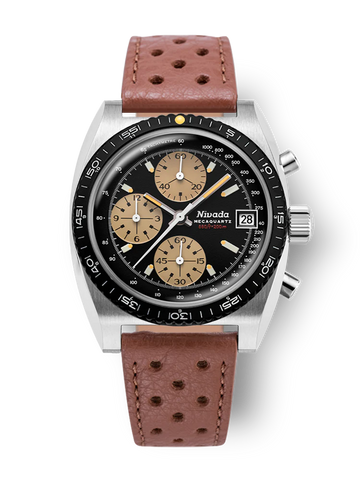 Nivada Grenchen Chronosport Mecaquartz Yellow 77001Q