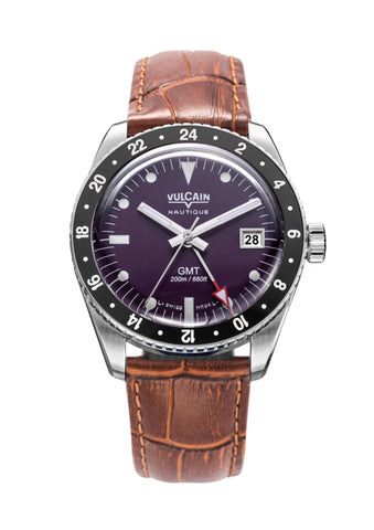 Vulcain Skindiver Nautique GMT Purple Limited Edition 680174A17