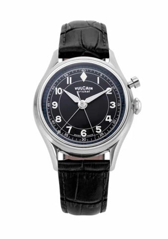 Vulcain Cricket Classique 36 Black-White-Blue