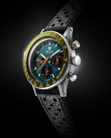 Nivada Grenchen Chronoking Mecaquarz Racing Green 87051Q