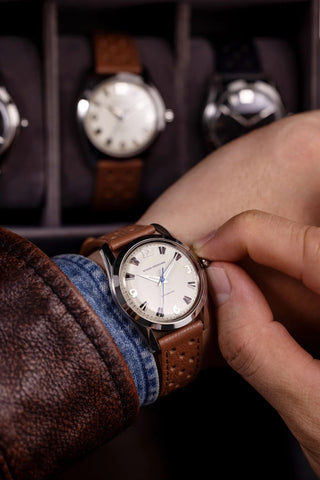 Nivada Grenchen Antarctic 35mm Eggshell - White Lume 35004M