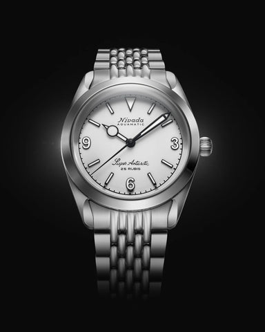 Nivada Grenchen Super Antarctic White 3.6.9 White Luminova 32067A