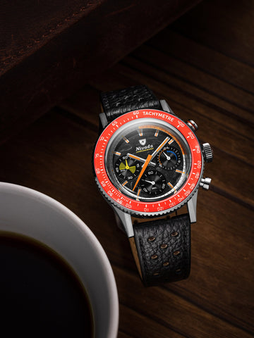 Nivada Grenchen Chronoking Mecaquarz Racing Carbon 87049Q