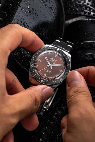 Vulcain Skindiver Nautique Brown