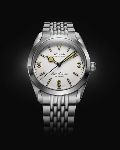 Nivada Grenchen Super Antarctic White 3.6.9 - Beige Luminova 32066A