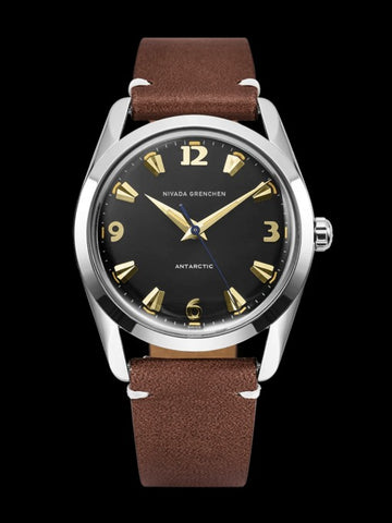 Nivada Grenchen Antarctic 35mm Black - Beige Lume 35017M