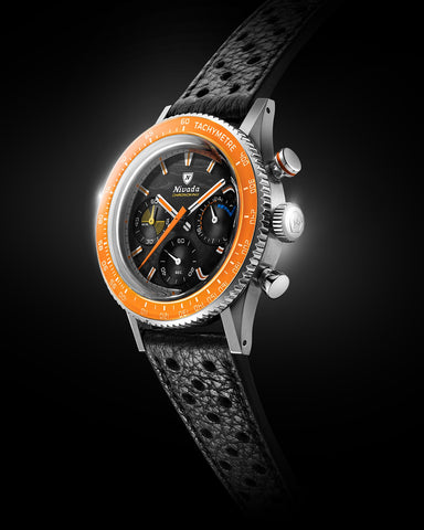 Nivada Grenchen Chronoking Mecaquarz Racing Carbon 87049Q