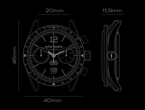 Echo/Neutra 1956 Full White Chronograph