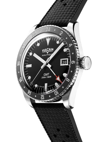Vulcain Skindiver Nautique GMT Black - Beige Lume 680174A07