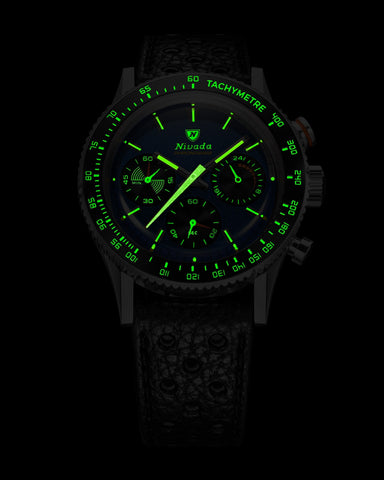 Nivada Grenchen Chronoking Mecaquarz Racing Blue 87050Q